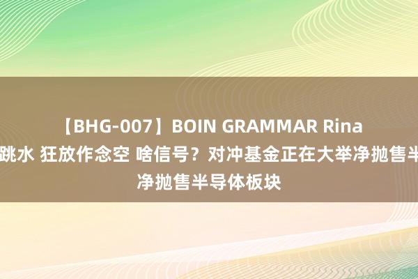 【BHG-007】BOIN GRAMMAR Rina 好意思股跳水 狂放作念空 啥信号？对冲基金正在大举净抛售半导体板块