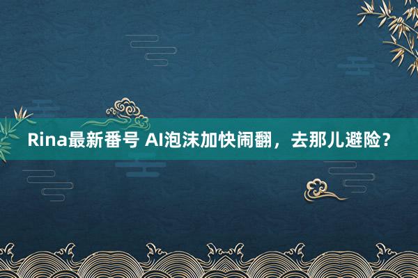 Rina最新番号 AI泡沫加快闹翻，去那儿避险？