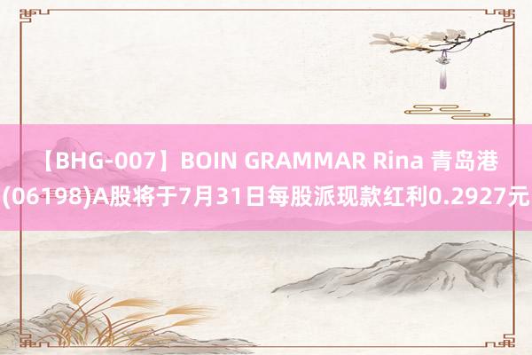 【BHG-007】BOIN GRAMMAR Rina 青岛港(06198)A股将于7月31日每股派现款红利0.2927元