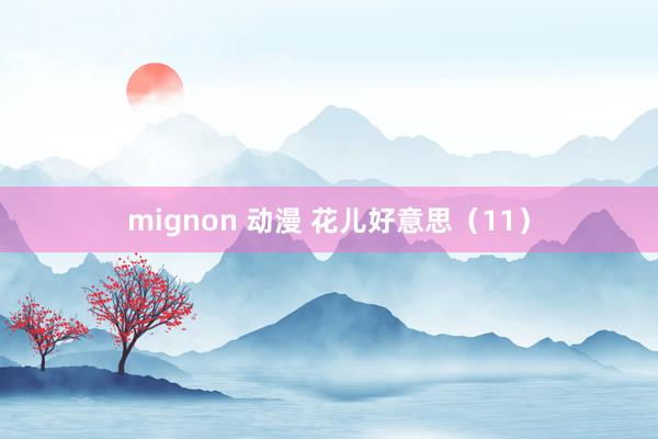 mignon 动漫 花儿好意思（11）