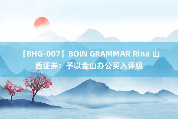 【BHG-007】BOIN GRAMMAR Rina 山西证券：予以金山办公买入评级