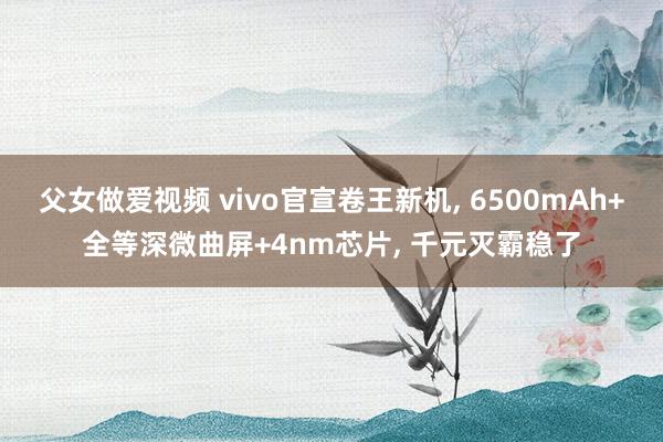 父女做爱视频 vivo官宣卷王新机， 6500mAh+全等深微曲屏+4nm芯片， 千元灭霸稳了