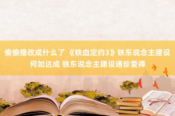 偷偷撸改成什么了 《铁血定约3》铁东说念主建设何如达成 铁东说念主建设通珍爱得