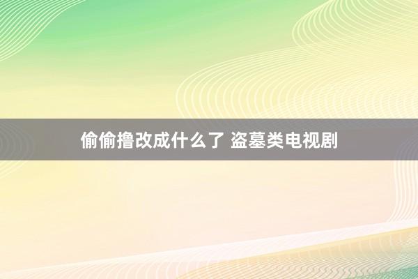 偷偷撸改成什么了 盗墓类电视剧